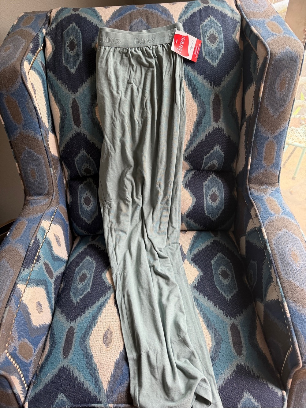 Hanes Women's Pajama Pants mint color - Picture 2 of 5